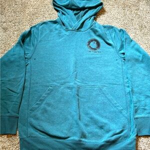 Carhartt Men’s Hoodie Relaxed Fit, Size Medium, Teal Green